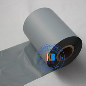 dark grey resin thermal transfer ribbon for Vinyl clear label printing  84mm*24mm  74mm*24mm