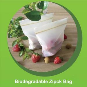  Safe Biodegradable Ziplock Bags Embossing Surface Handling 12cm X 17cm Size Manufactures