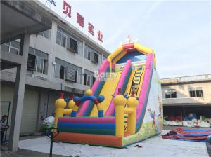  PVC Commercial Inflatable Slide / Custom Design Inflatable Dry Slide Playground Manufactures