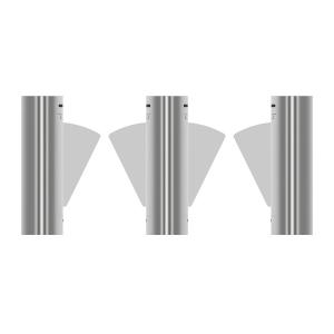  EMC Automatic Retractable Flap Barrier Turnstiles RFID For Pedestrian Access Control CE Approved Manufactures