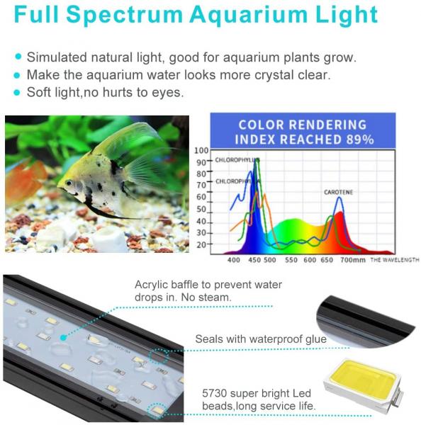 3 Light Color Dimmable Led Lights For Aquarium Plants