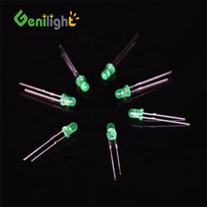Fixed LED Light Emitting Diode GREEN F3 LEDs Diode with Max. Reverse Voltage of