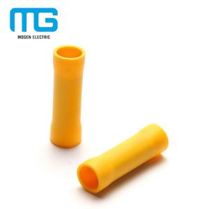  Yellow PVC Insulated Wire Butt Connectors / Electrical Crimp Terminal Connectors Manufactures