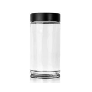  Child Resistant Glass Concentrate Jars 18oz Glass Jars Black Cap Wide Mouth Glass Jar Manufactures