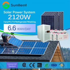 China 5KW Home Solar Electricity Generation System Off Grid Generator Battery Backup Pure Sine Wave Inverter Solar System on sale