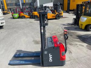  Heavy Duty Electric Pedestrian Stacker Double Pallet Rider 2 Ton Manufactures