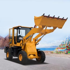  0.7 Ton Small Articulating Front End Loader , Compact Wheel Loader Excavator Manufactures