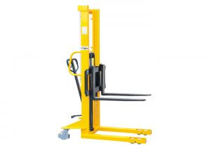  2500mm Lifting Height Manual Pallet Stacker With Forged Adjustable Forks Manufactures