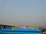 Colorful PVC Inflatable Water Toy / Walking On Water Roller With CE Approved Air