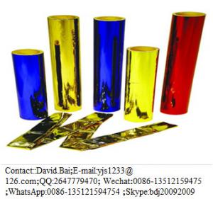  Color Coated Metalllized PET film Manufactures