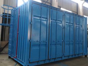  Blue Containerized Water Treatment Empty Containerized Ro Plant Manufactures