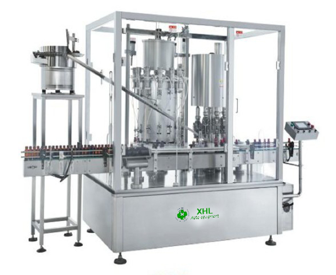  XHL-YG18/12 Automatic Rotary Liquid Filling and Capping Machine with Capacity 6000-7200BPH Manufactures