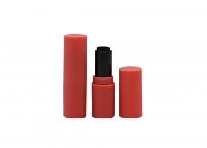  Color Matching Cylindrical Plastic Lipstick Tube , Empty Liquid Lipstick Container Manufactures
