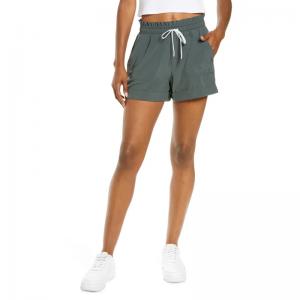 China Hot Sale Summer Plain Green Sports Running Shorts Cotton Causal Women Shorts on sale