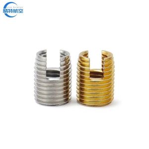  Surface Finishing Nickel Plated M6 M5 M3 M10 M12 Slotted Self-Tapping Threaded Insert Fine/Coarse Thread Manufactures