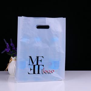  50 Micron Ldpe Die Cut Handle Bags With Logo Printed For Promotional Manufactures