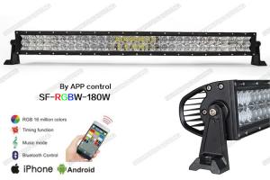  5D Optical RGB LED Offroad Light Bar 31.5 Controlled By Phone Bluetooth App Manufactures