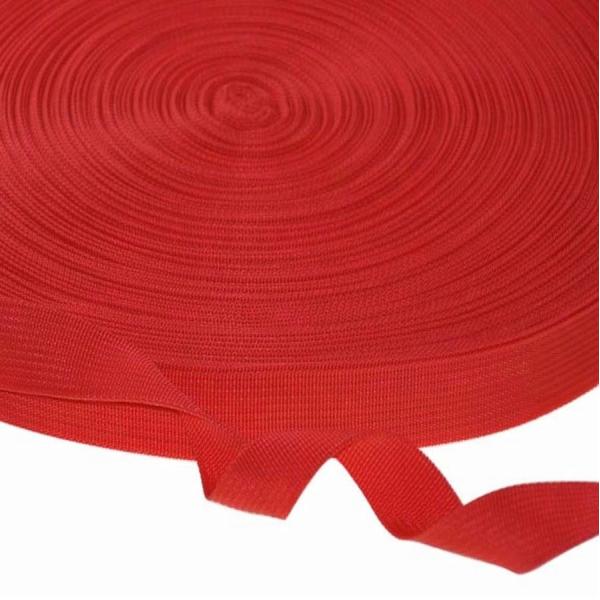 Flat Polypropylene Webbing 25mm , Black Tote Bag Handles Webbing