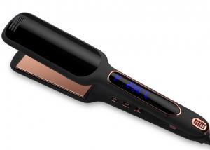 China 450 Degrees Electric Ceramic Hair Straightener Flat Iron LCD Display on sale