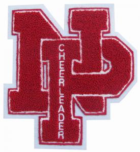  PMS Color Greek Letters Iron On Chenille Back Patch Manufactures