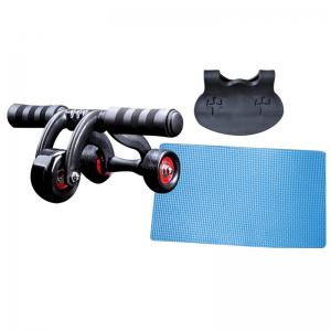 China PVC Foam Gym Exercise Wheel Abdominal Three Wheels Ab Roller Exercises on sale