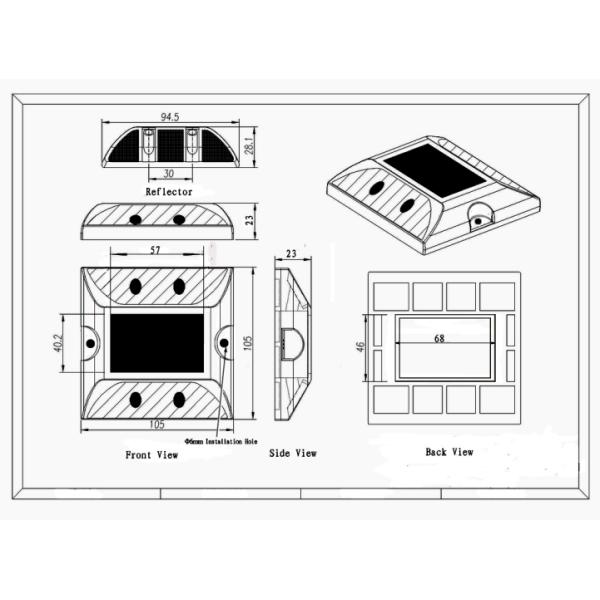 Solar Traffic Road Stud Marker Lights
