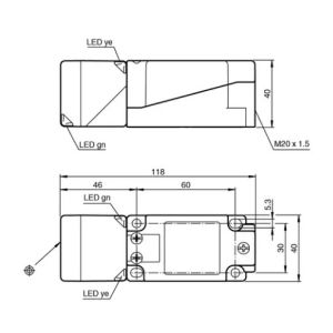 NBB15-U1-E2-C Inductive Sensor 15mm, IP69K, M12, IO-Link | Pepperl+Fuchs