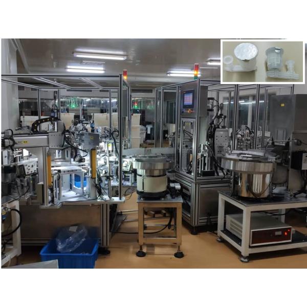 Quality Automated assembly machine for carousel-type drug mixer, customizable, servo-driven module movement for sale