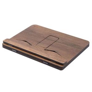 Customized Portable Foldable Wooden Bookstand Cookbook Reading Table Practical