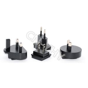 9V 1A Interchangeable Wall Mount Adapter With Polycarbonate Enclosure