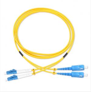  3m 9/125um Duplex PVC LSZH Lc To Sc Fiber Patch Cable Manufactures