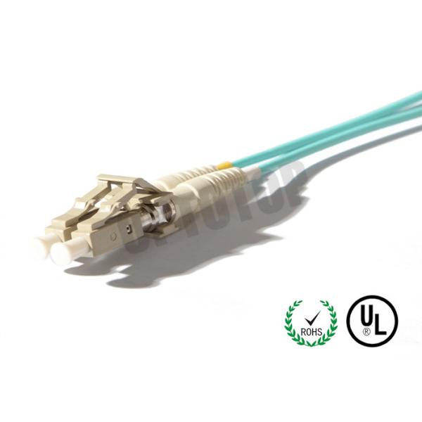 LC / PC Fiber Optic Pigtail Beige , FTTH Fiber Optic Cable 2 Core Length Customized