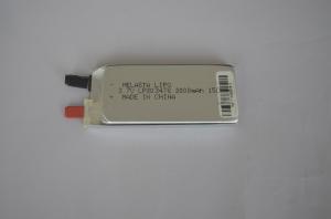  3.7V 2000mAh 15C, Lithium Polymer Cell for bending machine Manufactures