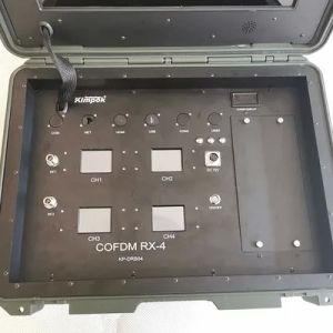 4 Channel COFDM HD Video Transmitter with 17-inch Monitor and AES Encryption for