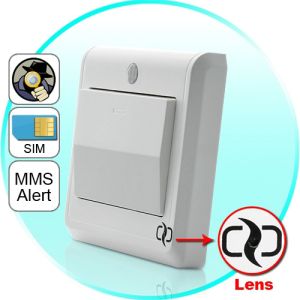 HD Spy Camera Light Switch with GSM Remote Control (Motion Detection, GSM MMS