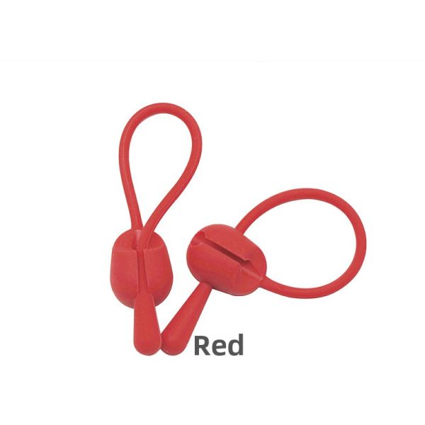 Silicone Solid Wire Bundler Buckle Desktop Strap-On Headphone Data Cable Organizer Stretch Silicone Rope Cable Ties Product