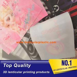  High Quality Soft lenticular material TPU 3d flip changing textile lenticular clothing label printing for t-shirt Manufactures