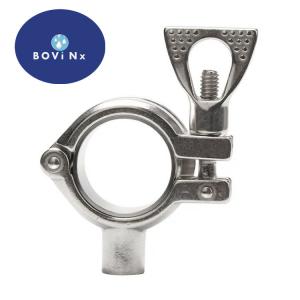  Food Grade  Sanitary 304 Stainless Steel Pipe Fittings Feruule Single Pin Clamp Manufactures