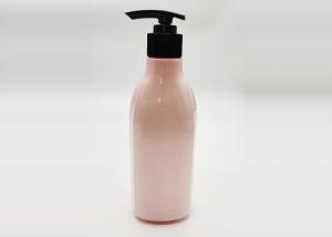  Pink Round 150ml PET Plastic Cosmetic Bottles With Lotion Pump Manufactures