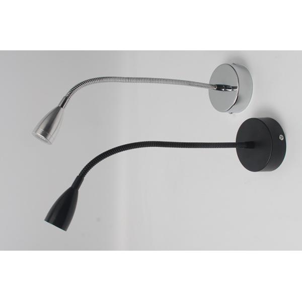 IP40 surface mounted flexible led reading wall light 3W Interior LED bedside wall light for bedside