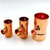  3 Way Copper Tee Reducer Refrigeration And Plumbing Copper Pipe Fitting Manufactures