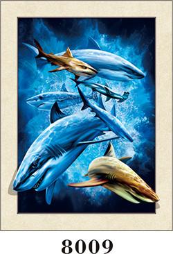 Stunning Sea World Animals Painting 5D Pictures / Lenticular Photo Printing