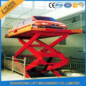  5M 3T Basement Hydraulic Scissor Car Lift  Hydraulic Car Lift for 2 Floor Level Manufactures