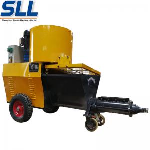  Automatic Exterior Wall Plastering Machine Cement Rendering Machine In Yellow Manufactures
