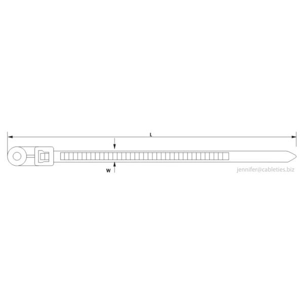 mountable cable ties