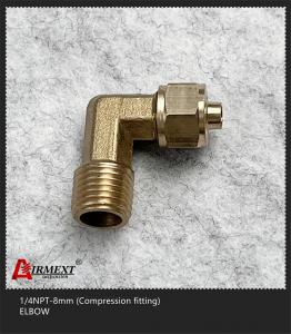 China 1/4NPT-8mm Quick Connect Air Fittings Air Compressor 90 Degree Elbow Fitting on sale
