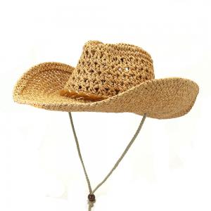  Vintage Western Cowboy Roll-Edge Parent-Child Straw Hat For Family Manufactures
