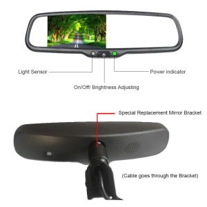 4.3" TFT LCD Car Backup Camera Mirror , Reverse Camera Mirror Kit WSVGA 1024