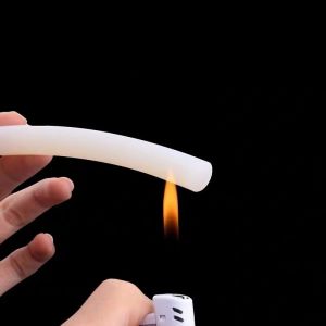 Silicone Rubber Extruded Seal Profile for Customized Square Shape in White and