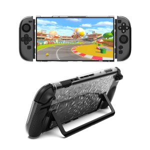 Unique Design Diamond Pattern Split TPU Joy-Con and Hard PC Middle Frame